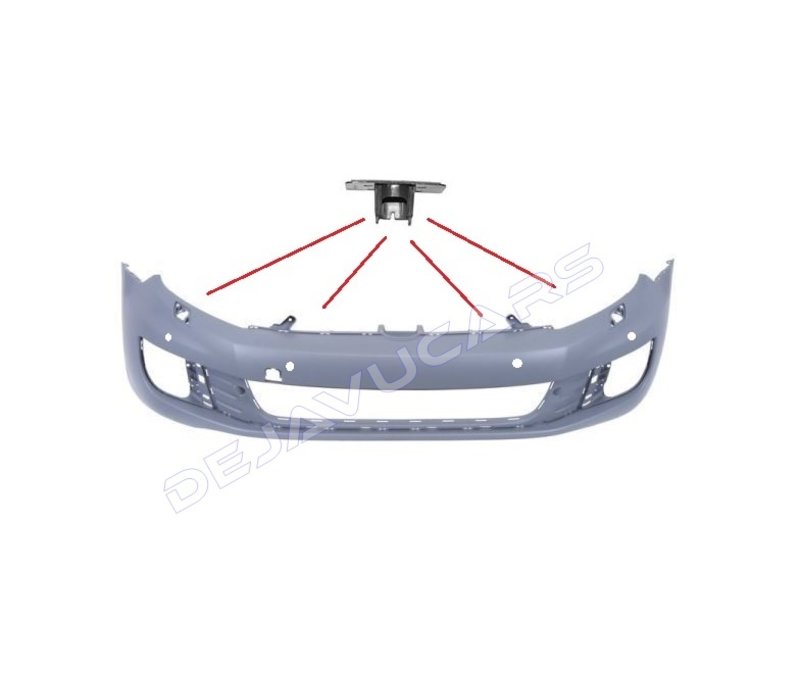 Front bumper for Volkswagen Golf 6 GTI / GTD