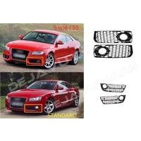 RS Look Fog Light Grilles for Audi A5 / S5 / S line