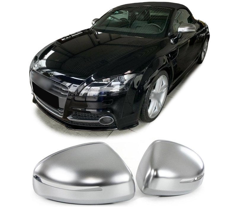 Matt Chrome Mirror Caps for Audi TT 8J