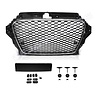 OEM Line ® RS3 Look Kühlergrill Glänzend schwarz Piano Black Edition für Audi A3 8V, S-line, S3