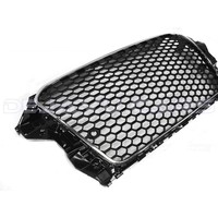 RS3 Look Frontgrill High-gloss Piano Black Edition for Audi A3 8V, S-line, S3