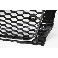 RS3 Look Frontgrill High-gloss Piano Black Edition for Audi A3 8V, S-line, S3