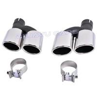 C63 AMG Look Exhaust Tail pipes set for Mercedes Benz