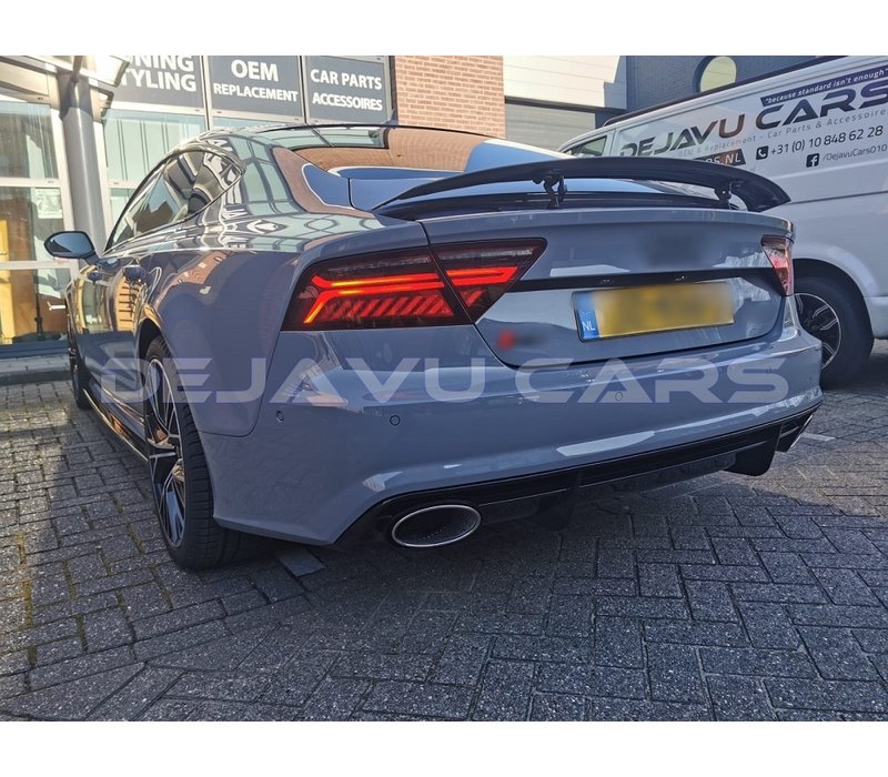 RS7 Look Diffusor + Auspuffblenden für Audi A7 4G S line / S7