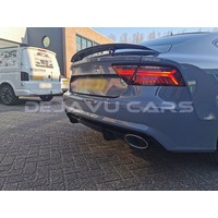 RS7 Look Diffuser + Exhaust tail pipes for Audi A7 4G S line / S7