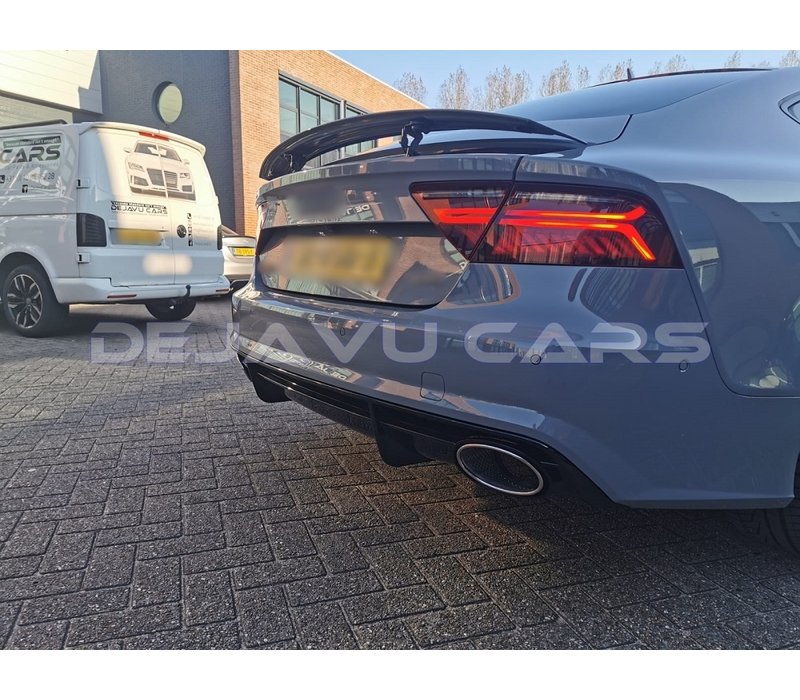 RS7 Look Diffuser + Exhaust tail pipes for Audi A7 4G S line / S7
