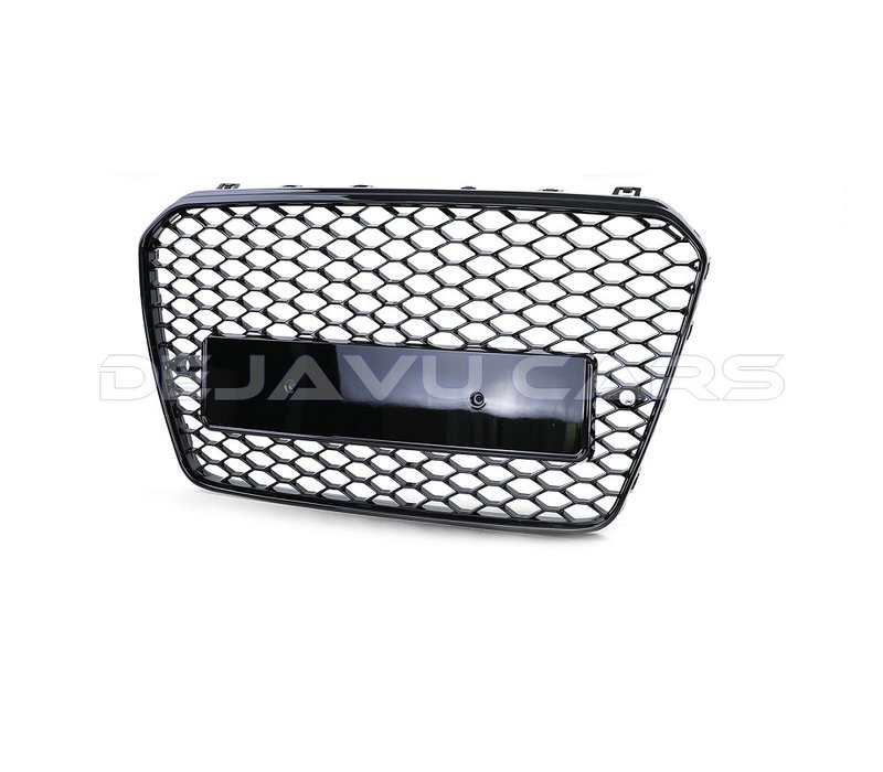 RS6 Look Front Grill Black Edition  voor Audi A6 C7 4G