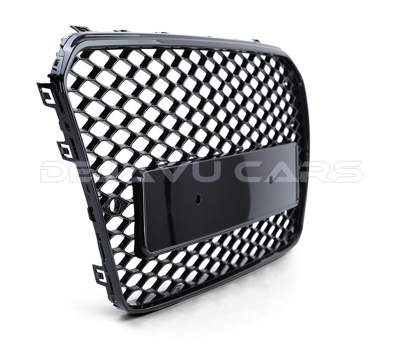 RS6 Look Front Grill Black Edition  voor Audi A6 C7 4G