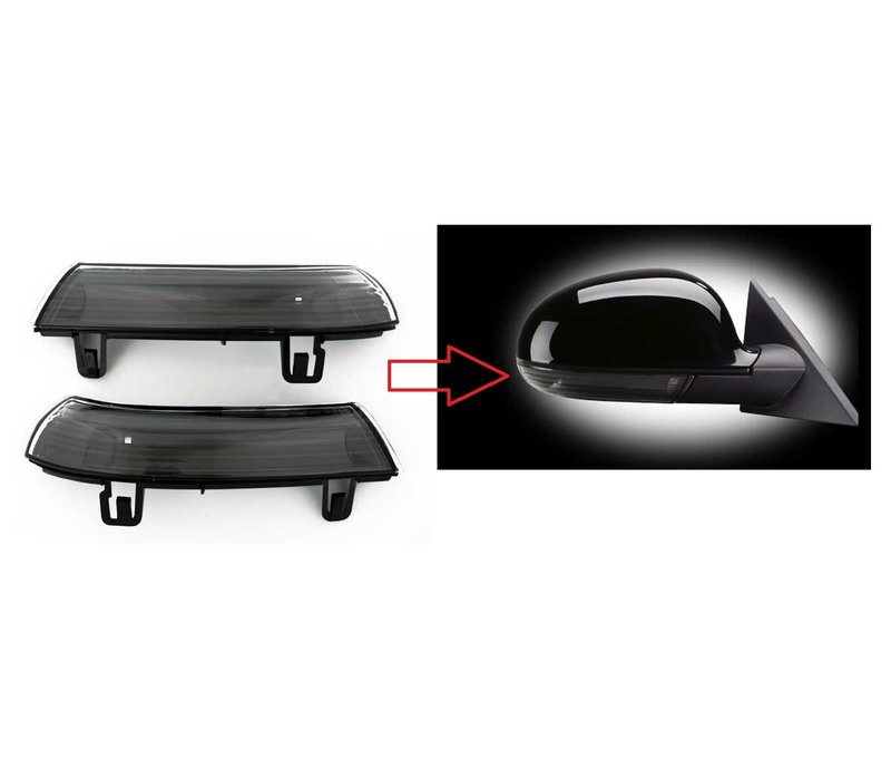 Black Edition Aussenspiegel LED Blinker für Volkswagen, Skoda & Seat