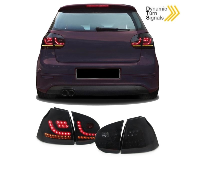 R20 / GTI Look Dynamic LED Tail Lights for Volkswagen Golf 5