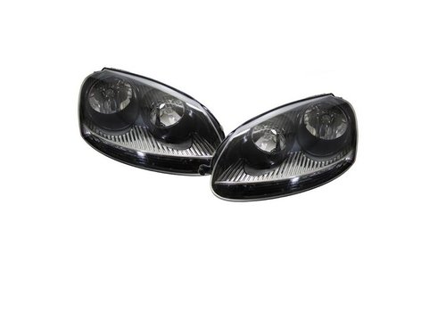 DEPO GTI Look Koplampen Zwart voor Volkswagen Golf 5 & Jetta 3