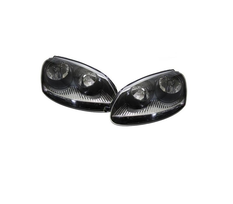 GTI Look Headlights Black for Volkswagen Golf 5 & Jetta 3