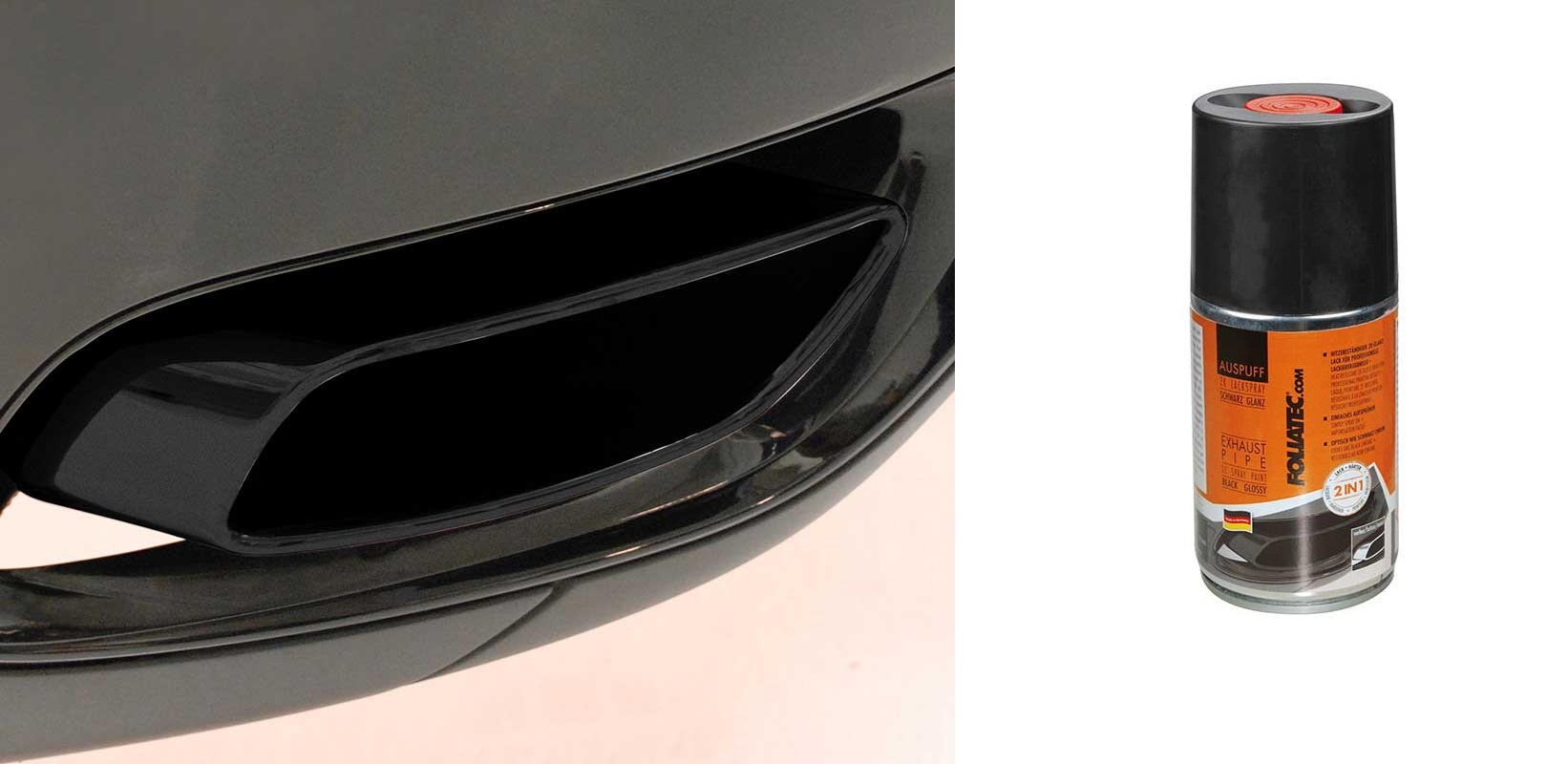 Foliatec Exhaust 2K paint spray 250 ml - WWW.DEJAVUCARS.EU