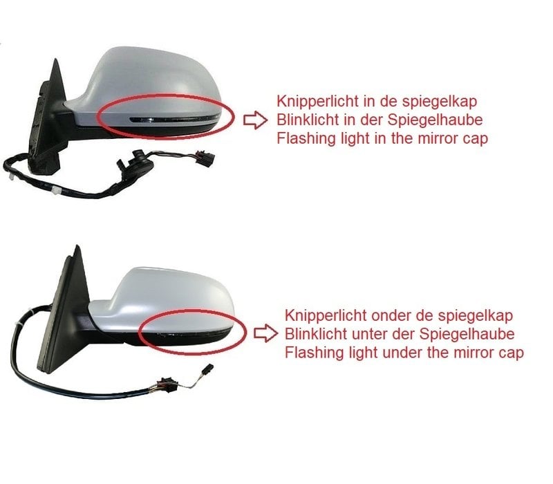 Dynamic LED Side Mirror Turn Signal for Audi A3 A4 A5 A6