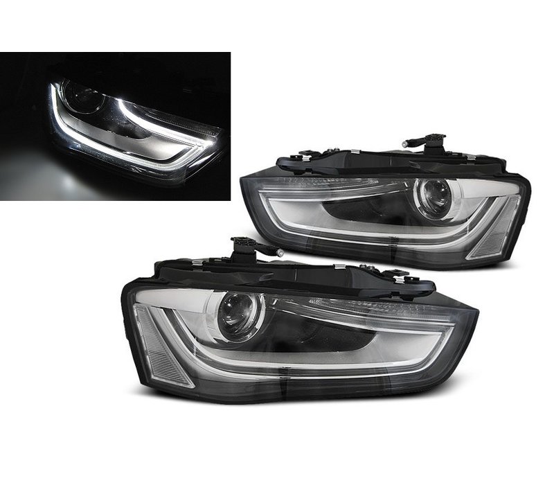 LED Koplampen Bi Xenon look voor Audi A4 B8.5