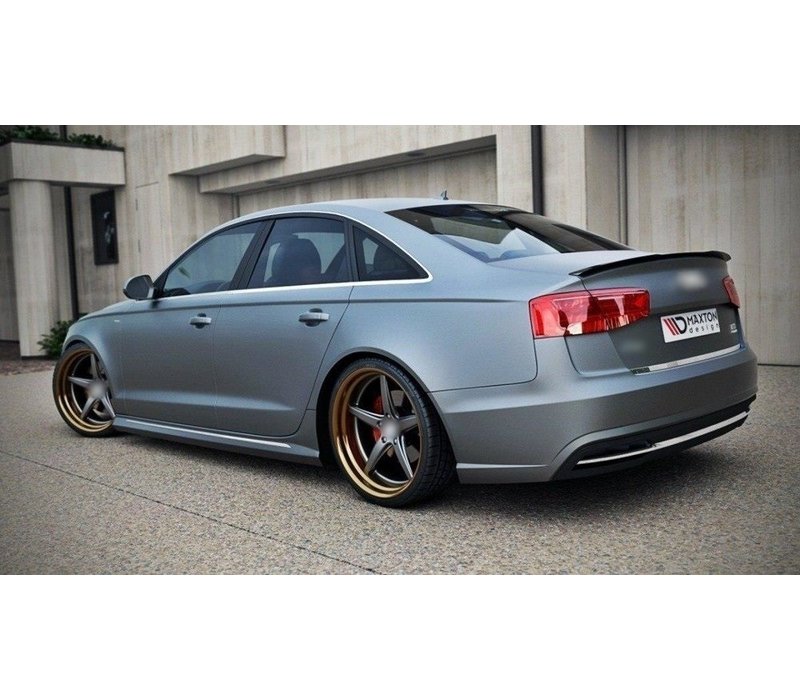 Tailgate spoiler lip for Audi A6 C7 Saloon (Sedan/Limousine)