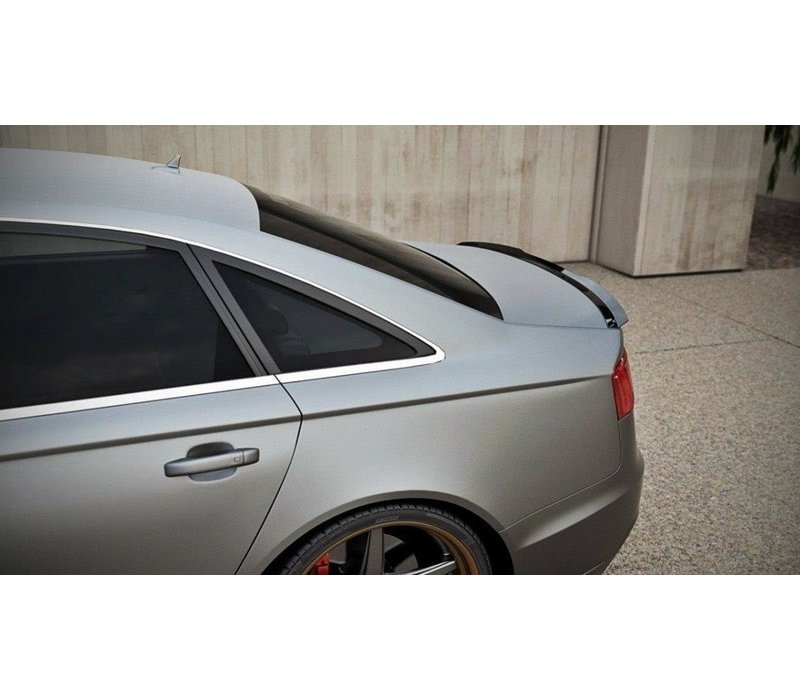 Tailgate spoiler lip for Audi A6 C7 Saloon (Sedan/Limousine)