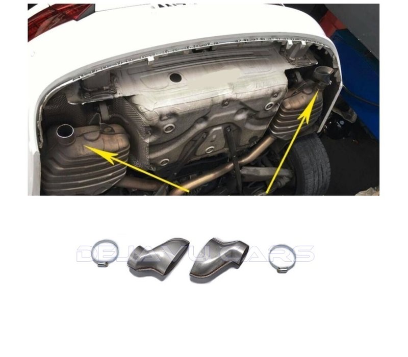Exhaust connection pipes for conversion to RS Look Diffuser