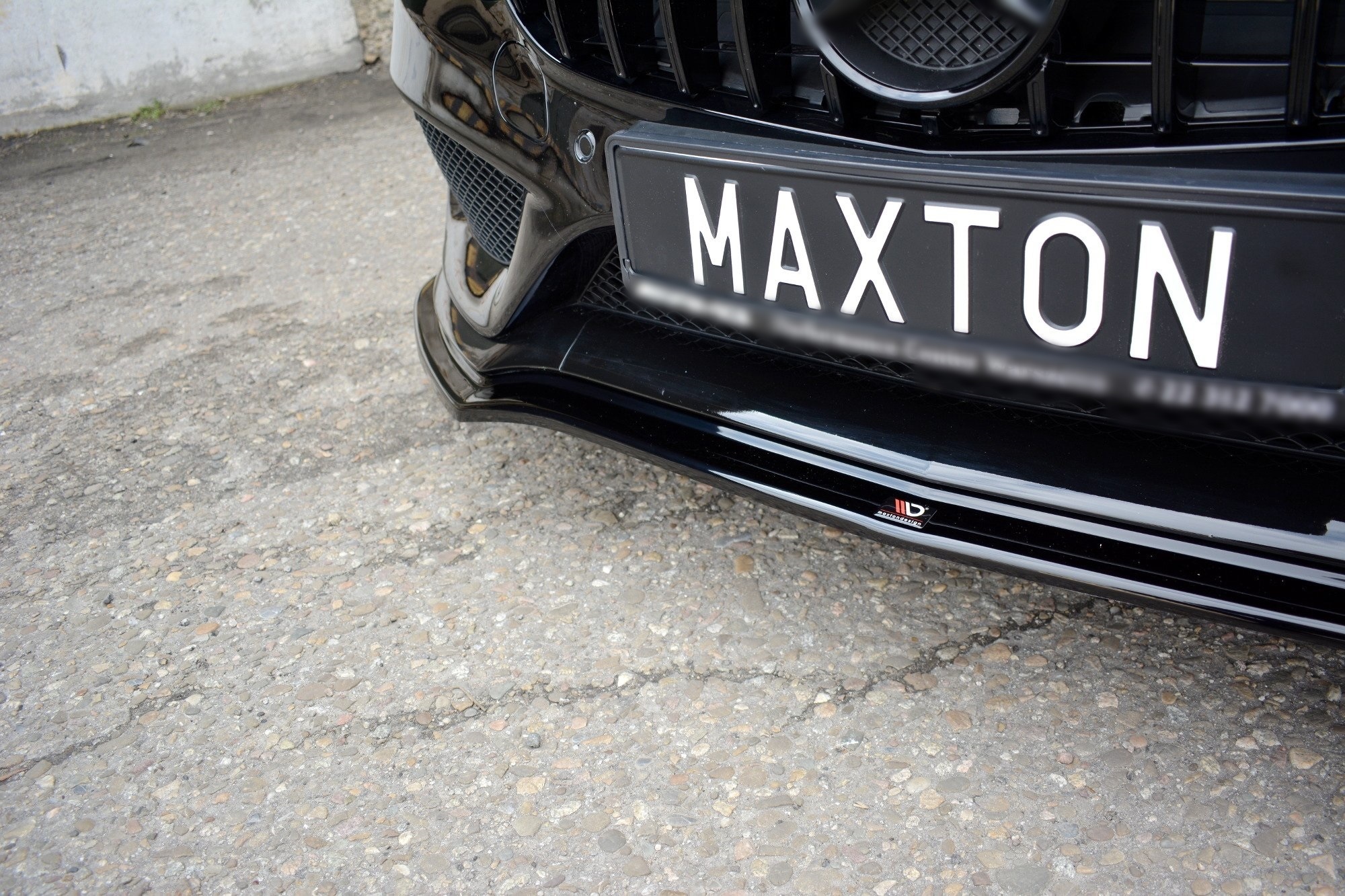 Front Lippe / Front Splitter / Frontansatz V.1 für Mercedes-Benz C-Klasse  205 AMG-Line Facelift von Maxton Design