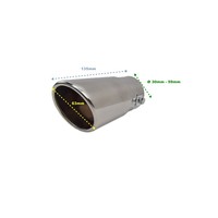 Auspuff Endrohr Ausgang 4 (102mm) Eingang 63mm Länge 30,48cm