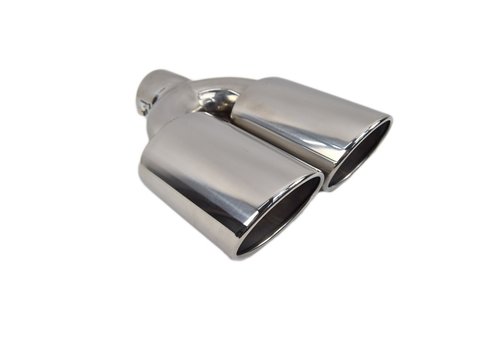 OEM Line ® Universal Sport Look Duplex Exhaust tips Solid Oval
