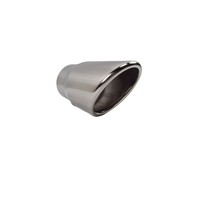 Sport Look Exhaust tips 100mm Chrome round oblique for Audi Q7 4L