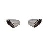 OEM Line ® Sport Look Exhaust tips 100mm Chrome round oblique for Audi Q7 4L