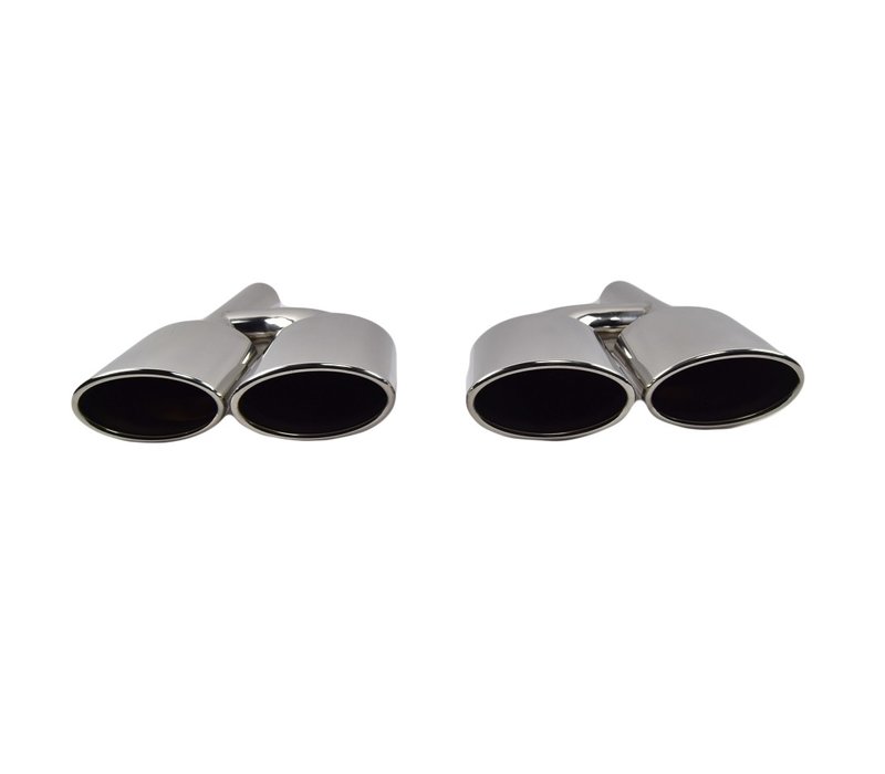 C63 AMG Look Exhaust Tail pipes set for Mercedes Benz C-Class W204