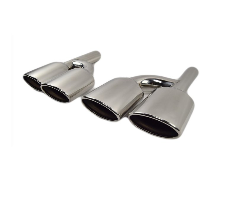 C63 AMG Look Exhaust Tail pipes set for Mercedes Benz C-Class W204