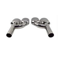 C63 AMG Look Exhaust Tail pipes set for Mercedes Benz C-Class W204