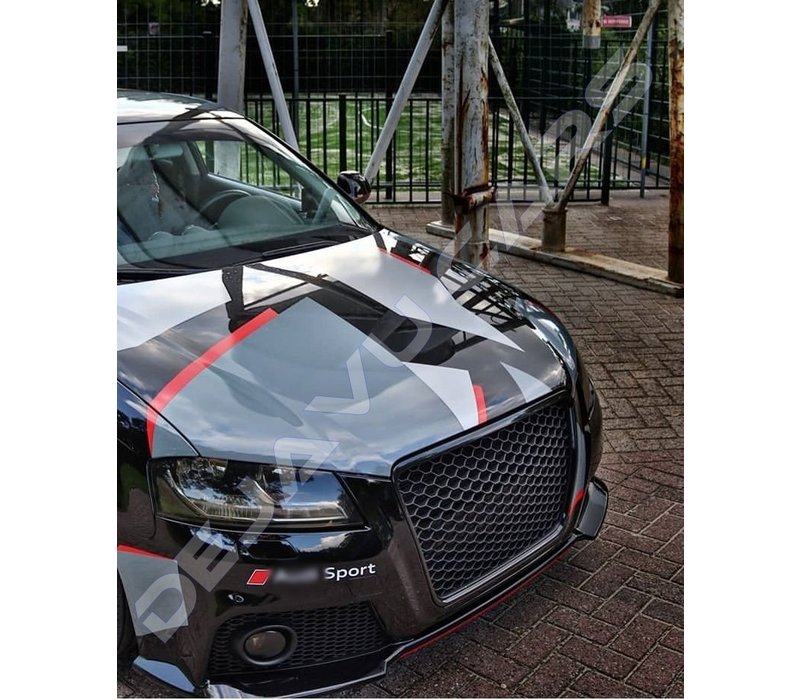 RS3 Look Front Grill High-gloss Black Edition for Audi A3 8P 