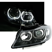 Xenon look Scheinwerfer mit LED Angel Eyes für BMW 3 Serie E90 / E91