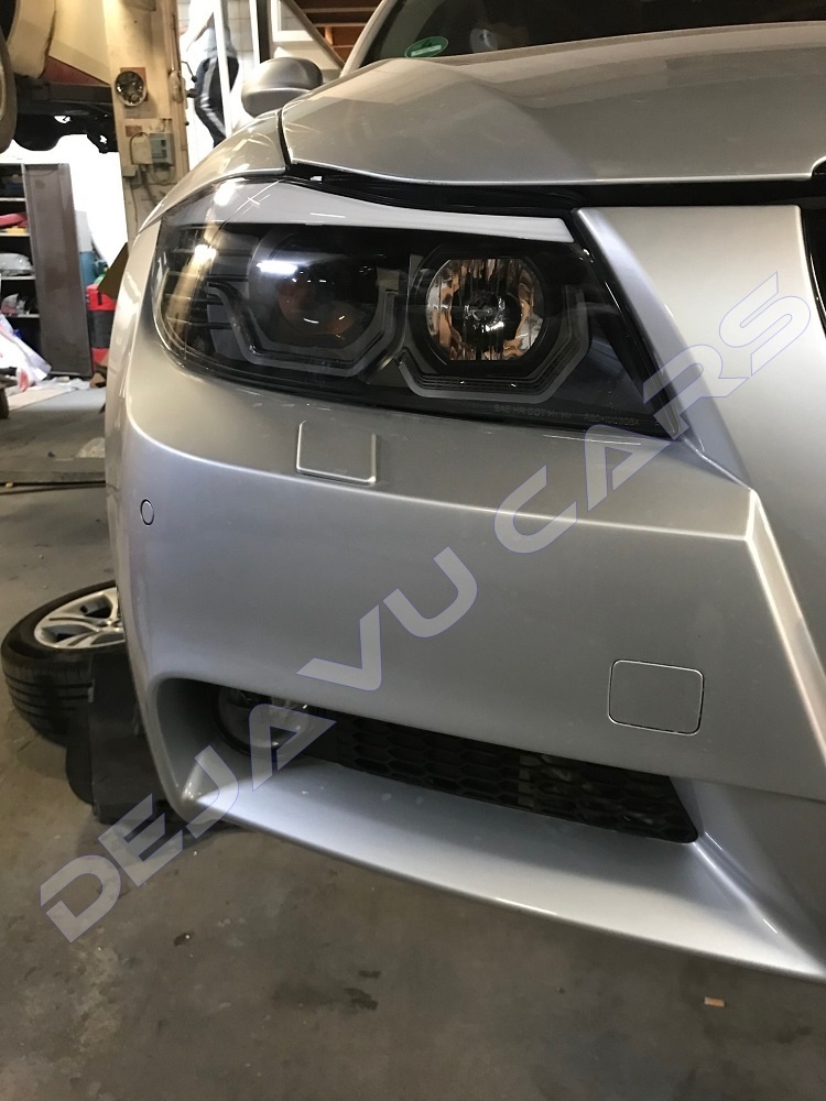 Xenon look Scheinwerfer mit 3D LED Angel Eyes für BMW 3 Serie E90