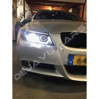 Xenon look Headlights with 3D LED Angel Eyes for BMW 3 Series E90 / E91