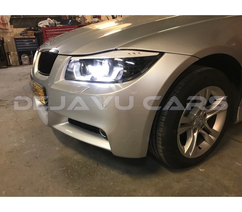 Xenon look Scheinwerfer mit 3D LED Angel Eyes für BMW 3 Serie E90 / E91