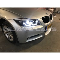 Xenon look Headlights with 3D LED Angel Eyes for BMW 3 Series E90 / E91