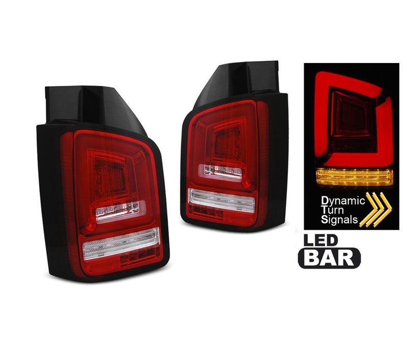 Dynamic LED BAR Tail Lights for Volkswagen Transporter T5