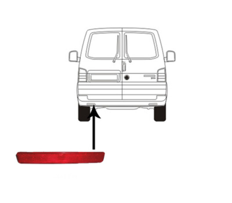 Rear bumper for Volkswagen Transporter T5