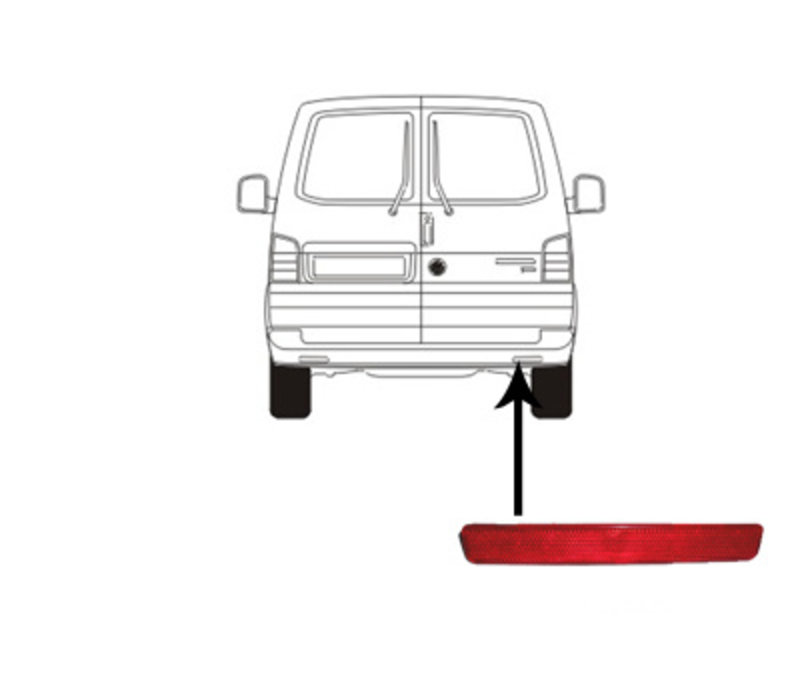 Hintere Stoßstange für Volkswagen Transporter T5