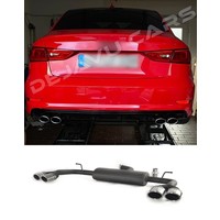 S3 Look Sport Exhaust system for Audi A3 8V Sedan