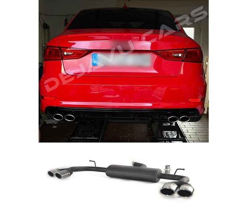 S3 Look Sport Exhaust system for Audi A3 8V Sedan