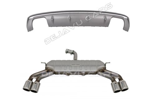 OEM Line ® S3 Look Diffusor + Auspuffanlage für Audi A3 8V