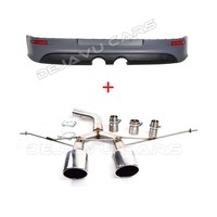 R32 Look Rear Bumper + Sport Exhaust System for Volkswagen Golf 5