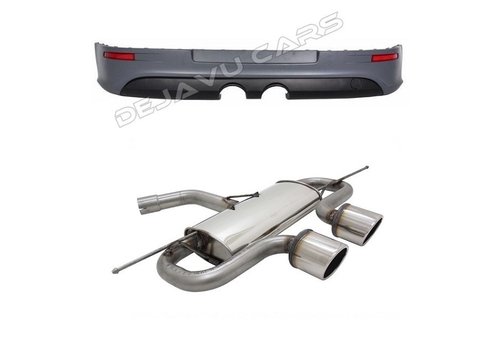 OEM Line ® R32 Look hintere Stoßstange + Sportauspuff für Volkswagen Golf 5