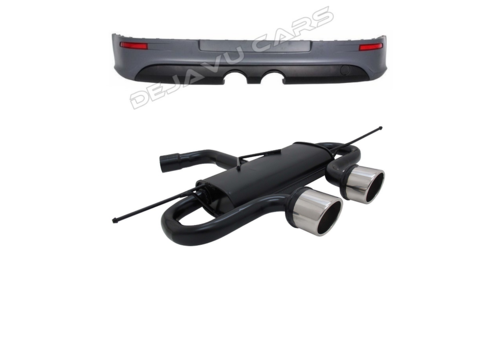 OEM Line ® R32 Look hintere Stoßstange + Sportauspuff für Volkswagen Golf 5