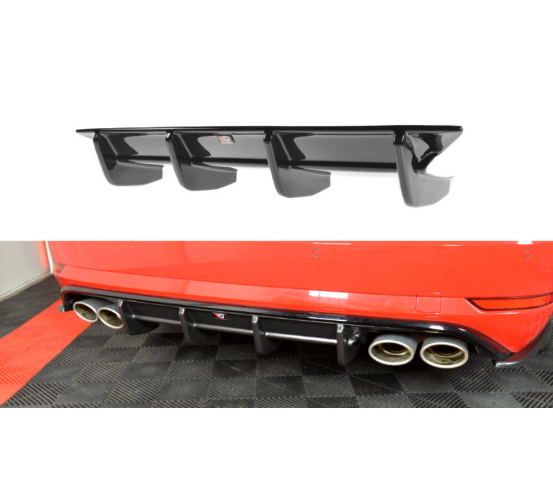 Aggressive Diffuser for Volkswagen Golf 7 R Variant Facelift