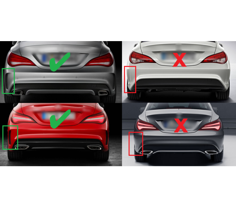 CLA45 AMG Look Diffuser for Mercedes Benz CLA-Class W117 / C117 / X117