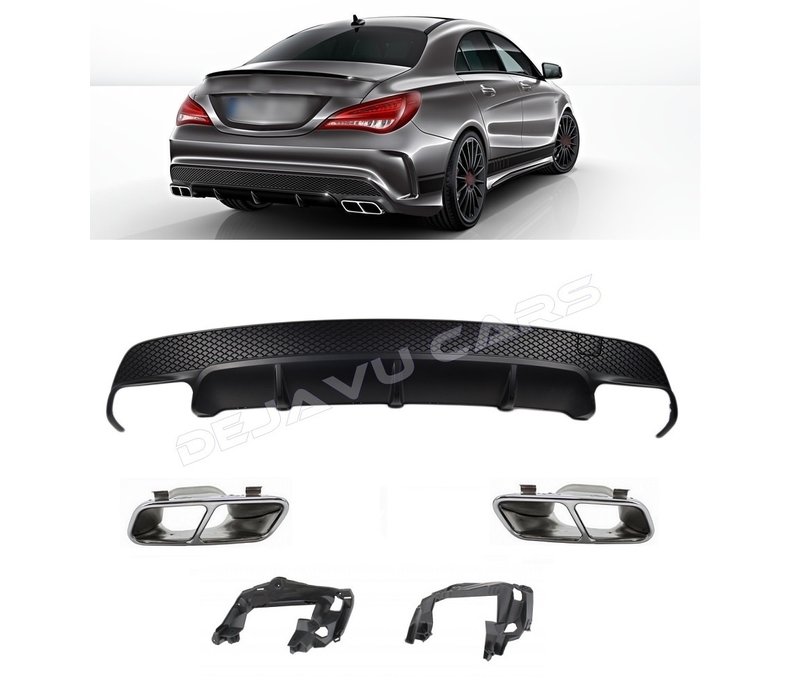 CLA45 AMG Look Diffuser voor Mercedes Benz CLA-Klasse W117 / C117 / X117