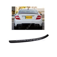 Glans zwart C63 AMG Look Achterklep spoiler lip voor Mercedes Benz C-Klasse W204