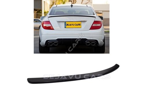 OEM Line ® Glossy black C63 AMG Look Tailgate spoiler lip for Mercedes Benz C-Class W204
